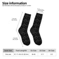 thumbnail image 2 of Honeii Black Poker Print Adult Socks,Crew Socks,Casual Calf Socks,Daily Wear Socks for Men & Women, Perfect for Sports, Casual and Everyday Use, 2 of 6