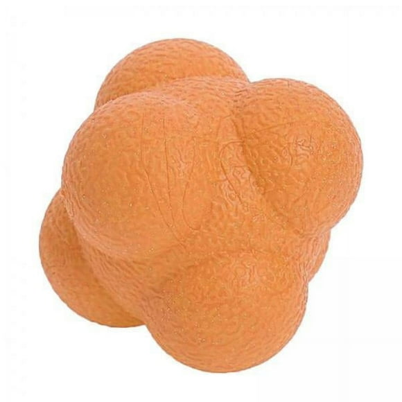 6x Pelotas de Coordinación Y Agilidad, Hexagonales, Pelotas de Tenis Y Reacción de Fitness, Naranja 3 piezas