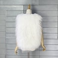 thumbnail image 5 of UAMVSH Women Fuzzy Fleece Vests Cropped Sleeveless Jackets Winter Warm Plush Coats Outwear Comfy Soft Waistcoat Ladies Fashion(Large,White), 5 of 6