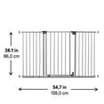 thumbnail image 5 of Summer by Ingenuity Central Station Safety Pet and Baby Gate, 28.5 - 52" Wide, 30" Tall - Gray, 5 of 9