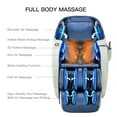 thumbnail image 2 of Full Body Massage Chair/Recliner Zero Gravity ,Shiatsu with Bluetooth, Heat Therapy, SL-Track,blue, 2 of 8