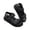Black, variant on Jane Wardrobe Women's PU Double Strap Sandals, Casual Open Toe Non- Summer Shoes for Daily & Outdoor Wear, 1Pair, 36-42