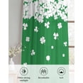 thumbnail image 6 of Saint Patrick's Day Sheer Curtains 45 Inch Length 2 Panels Set for Living Room/Bedroom, Spring Lucky Grasses Falling Kitchen Curtains Grommet Semi-Sheer Curtains Drapes Window Treatments 42"x45"x2, 6 of 7