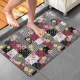 thumbnail image 4 of Pioneer Flower Floral Print Pattern Bathroom Rugs Mat, Non Slip Microfiber Bathroom Rug with Rubber Backing, Soft Mats for Bathroom Floor Tub Shower, 20"x32", 4 of 5