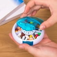 thumbnail image 5 of TOP-MAX 7-Day Circular Pill Organiser Case One Week Pill Box Weekly Medicine Box with Large Compartments Blue, 5 of 8