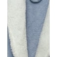 thumbnail image 5 of Blue Star Clothing Women's 3/4 Length Plush Robe with Sherpa Trim Collar & Cuffs, 5 of 6