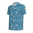 thumbnail image 4 of Wukai Dinosaur Skull Men’s Polo Shirts,Quick-Dry Athletic Shirt,Classic Fit Shirts-XX-Large, 4 of 8