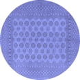 thumbnail image 1 of Ahgly Company Machine Washable Indoor Round Persian Blue Traditional Area Rugs, 8' Round, 1 of 4