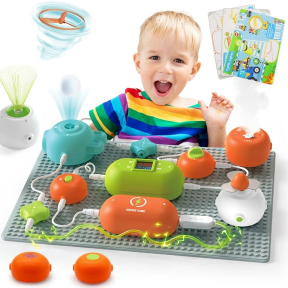 Science STEM Kits for Kids, Electronics Exploration Kit, 45 Pcs DIY Circuit Parts, 420 Electronics Projects, STEM Educational Circuit Board Toy Gifts for Kids 8-12