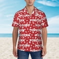 thumbnail image 2 of Susaid Popcorn2 Print Short Sleeve Shirts Button Down Casual Shirts Summer Beach Aloha Button Down Short Sleeve for Men ,Medium, 2 of 7