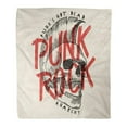 thumbnail image 1 of SIDONKU Throw Blanket 58x80 Inches Party Punk Rock Skull is Not Dead Anarchy Music Symbol Warm Flannel Soft Blanket for Couch Sofa Bed, 1 of 1