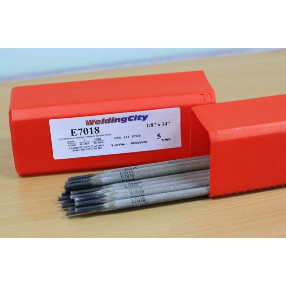 Stick Welding Electrode Rods E7018 1/8" (3.2mm) Carbon Steel | Pk of 5-lb