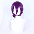 thumbnail image 2 of Unique Bargains Wigs for Women 12" Purple Wigs with Wig Cap, 2 of 6