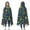DarkGray Cartoon Dinosaurs, variant on Wearable Blanket,DarkBrown Cartoon Dinosaurs Forest Pattern Hooded Wearable Flannel Blanket for Adults & Teens,Winter Poncho Shawl Wrap Cape Cozy Anti-Pill,50"x60"