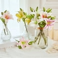 thumbnail image 4 of D-GROEE 3 Pcs Artificial Flowers Lily Real Touch Fake Flowers for Wedding Home Party Garden Shop Office Decoration Plastic Lily Faux Flowers, 4 of 8