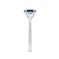 thumbnail image 3 of ANGARA Natural Prong-Set Oval Sapphire Cathedral Solitaire Ring in 14K White Gold for Women (Size-7x5mm) | September Birthstone, Anniversary, Jewelry Gift for Women | Natural Blue Sapphire Ring, 3 of 9