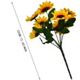 thumbnail image 3 of 4 Artificial Flowers Clearance! Nomeni Home Decoration Simulation Sunflower Artificial Flower Stage Set Bundle, Fake Flowers Promotion Sale! Orange, 3 of 5