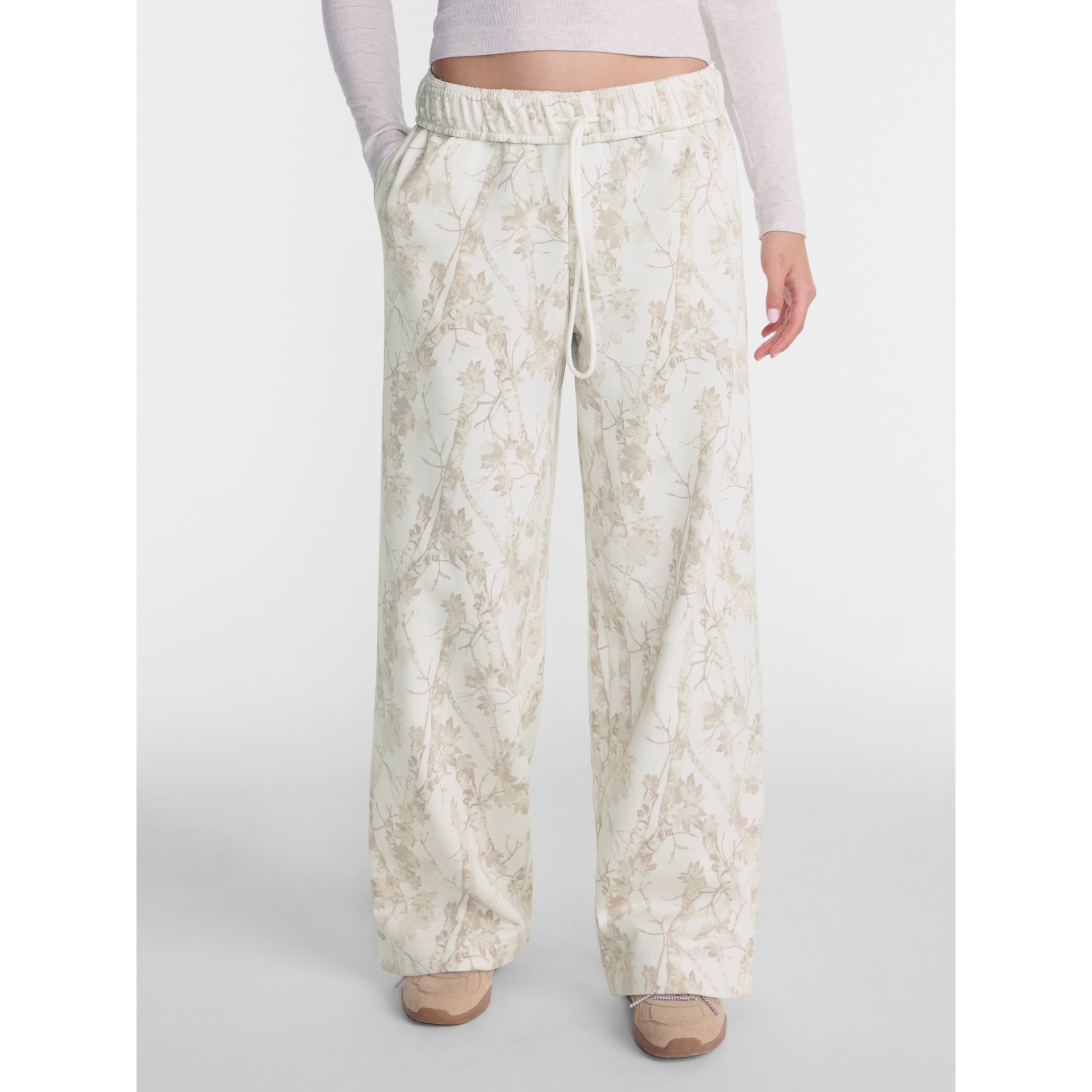 No Boundaries Wide Leg Fleece Pants, 28", 30", 32" Inseams, Women's & Women's Plus XXS-4X