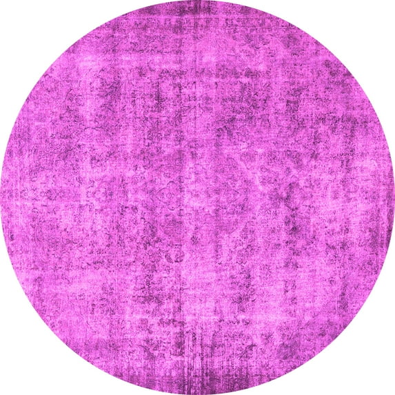 Ahgly Company Indoor Round Persian Pink Traditional Area Rugs, 3' Round