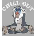 thumbnail image 2 of Boy's Lion King Rafiki Chill Out Graphic Tee Athletic Heather Large, 2 of 5
