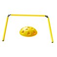 thumbnail image 2 of Colaxi Football Agility Training Poles Speed and Agility Training Equipment Folding Soccer Agility Pole Set for Competition Practice 3 Section with Base, 2 of 8