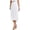 A-White530, variant on Wxolcjlv Womens Solid Midi Skirt Elastic Waist Lace Hem Casual Skirts