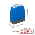 thumbnail image 2 of Unique Bargains Copy Stamp Self Inking Red Ink Office Stamps Pre Inked Message Stamp Business Stamp Style 1, Blue, 2 of 6