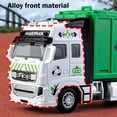 thumbnail image 4 of Holiday Savings ABPWLY Alloy Garbage Truck Children's Toys Boys' Cleaning Truck Project Self Loading Self Dumping Sanitation Truck Hanging Bucket Garbage Classification Children's Gift, 4 of 6