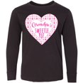 thumbnail image 3 of Inktastic Grandpa's Sweetie Pie with Pink Hearts Long Sleeve Youth T-Shirt, 3 of 5