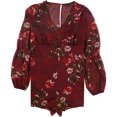 thumbnail image 1 of GUESS Mameluco floral para mujer, rojo, grande, 1 of 1
