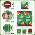 thumbnail image 2 of MAYIT 120Pcs Football Tableware Kit Serve AFN120 Dinner Plates and Napkins Dessert Party Supplies for Football Theme Game Super Game Bowl Tailgate Party Decoration, 2 of 3