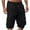 Black, variant on Brondbend Men Cargo Shorts Mens Work Shorts Elastic Waist Pockets Zipper Shorts Solid Color Fashion Casual Loose Fit Going out Climb Workwear Pants Army Green L