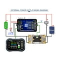 thumbnail image 2 of JUNTEK Direct Current 0-120V 0-600A KG160F 2.4 Inch TFT Color Screen BT Connection Battery Coulometer Battery Monitor Android Mobilephone APP Remotes Check Control Battery Voltage Current Am, 2 of 8
