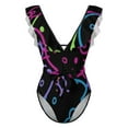 thumbnail image 4 of Hello Kitty Women's One Piece Swimsuit Tummy Control V Neck Bathing Suits, 4 of 6