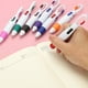 thumbnail image 5 of Bolígrafos retráctiles de 4 colores, bolígrafo con clip de hebilla y llavero para regalos de suministros de oficina 6, 5 of 6