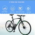 thumbnail image 5 of Adult Hybrid Bike 27 Speed Hybrid Bike Disc Brake 700C Road Bike for Men Women's City Bicycle, 90% Pre-Assembled, Multiple Colors, 5 of 7