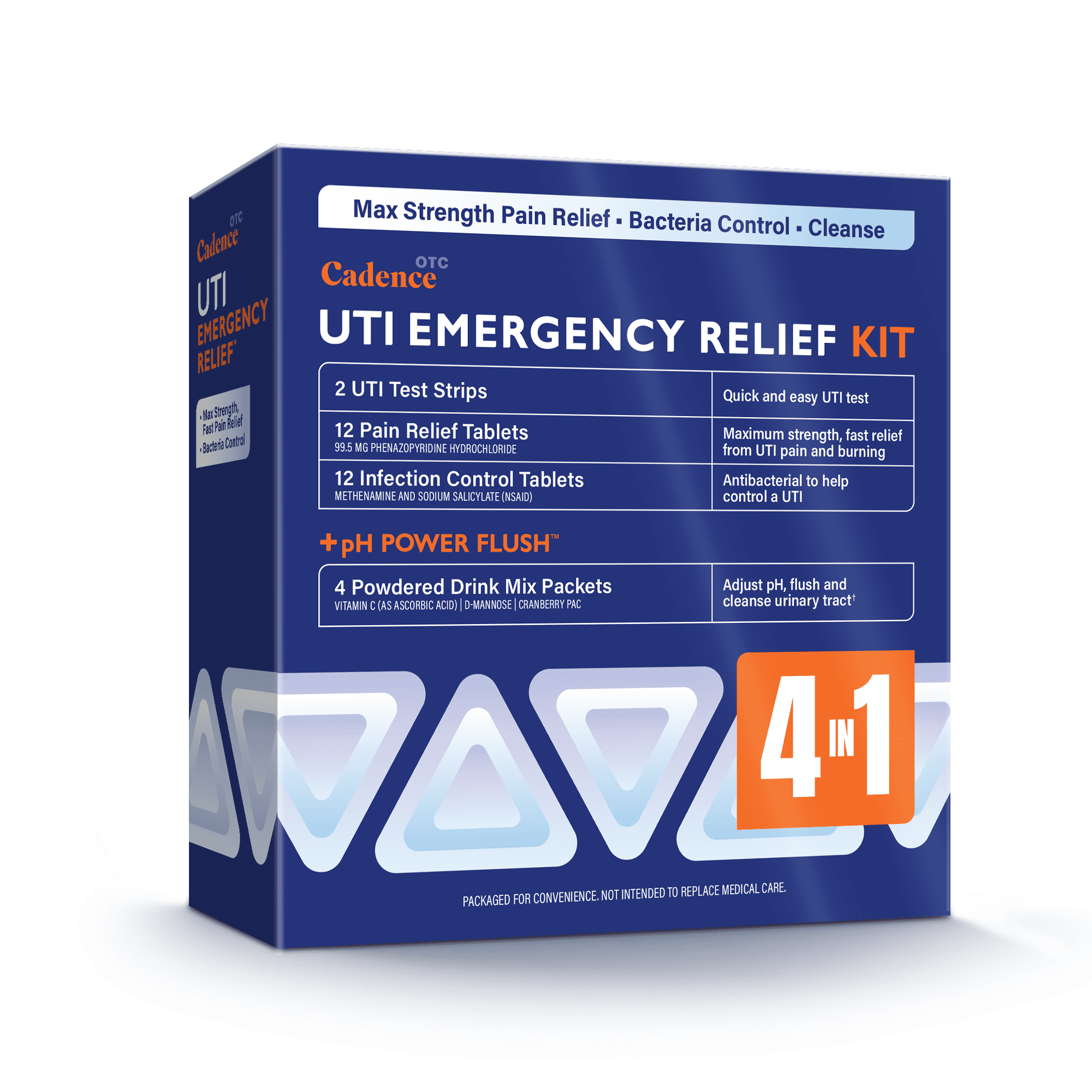 Cadence OTC 4-in-1 Urinary Tract Infection Emergency Relief Kit