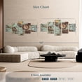 thumbnail image 4 of Elephant Stock Antique Pirate Map Wall Art - Horizontal Multi Panel Canvas - Living Room Wall Decor - Nautical Multi Panel - Brown And Blue Decor - 74" x 34", 4 of 8