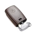 thumbnail image 4 of Vitodeco Leather Smart Key Fob Case Compatible with Acura RDX, MDX, ILX, TLX (2016 - 2021Models) - 5-Button, Brown, 4 of 6