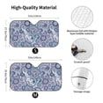 thumbnail image 3 of XMXY Car Sun Shade Windshield, Indian Paisley Purple Floral Automotive Front Window Sun Visor for Cars SUV Trucks, Medium Size, 3 of 8