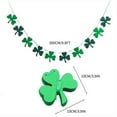 thumbnail image 3 of St Patrick's Day Party Decorations Flag Banners for Door Entrance Festive Theme Durable Material Easy Hang Green Shamrock Holiday Celebration Accent, 3 of 9