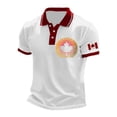 thumbnail image 1 of Men's Shirt for Everyday Casual Comfort with Embroidered Maple Design for Canada Day Celebration, 1 of 3