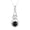 Black Onyx, variant on Solid 925 Sterling Silver Necklace For Women, Genuine Blue Turquoise Round Gemstone Unique Handcrafted December Birthstone Gift For Her
