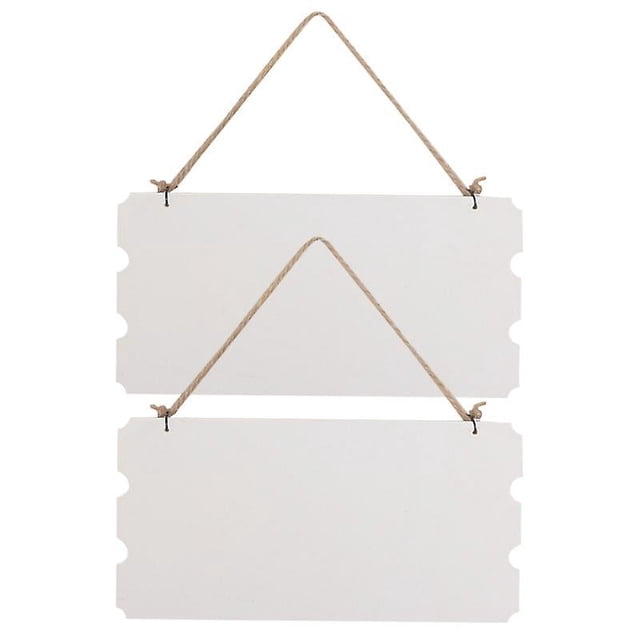 2 letreros de puerta en blanco.