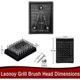 thumbnail image 2 of 4 Pack Replacement Grill Brush Heads, Cordless, Replaceable Heads Compatible With Most Grill Brushes, Best Bbq Cleaner (4 Pcs), 2 of 5