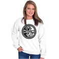 thumbnail image 4 of Dragon Yin Yang Style Symbol Balance Unisex Plus Fleece Graphic Sweatshirt Brisco Brands 3X, 4 of 5