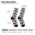 thumbnail image 2 of Vsdgher Colorful Alpaca Crew Socks for Men & Women, Breathable Casual Athletic Ankle Socks, 2 of 6