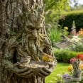 thumbnail image 5 of WKSCLPAI Outdoor Tree Face Bird Feeder Sculpture, Quiet Offering A Tree-Integrated Bird Feeding, Forest Guardian Style Garden Yard Art Decor, Garden Ornament for Backyard Wildlife(Ancient Tree), 5 of 7