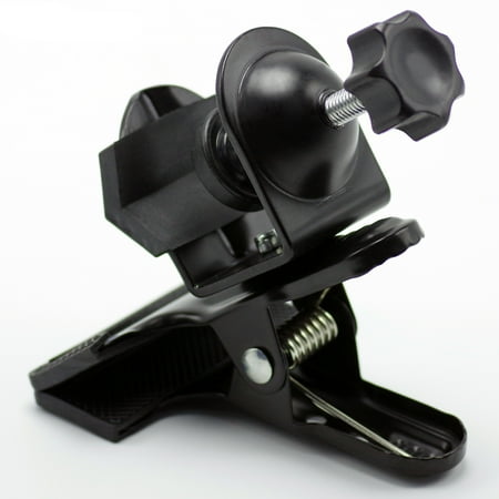 Tail Boom Support Mount - Loadstone Studio 2 Within 1 Mounting Black Clamp Clip Holder with C-Clamp for Photo Studio Light Stand Tripod Boom Arm, Backdrop Support, WMLS4552