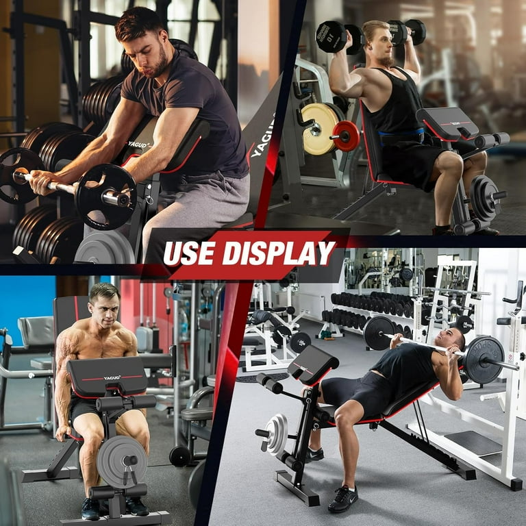 Weight Bench Press, Adjustable Workout Benches for Home Gym